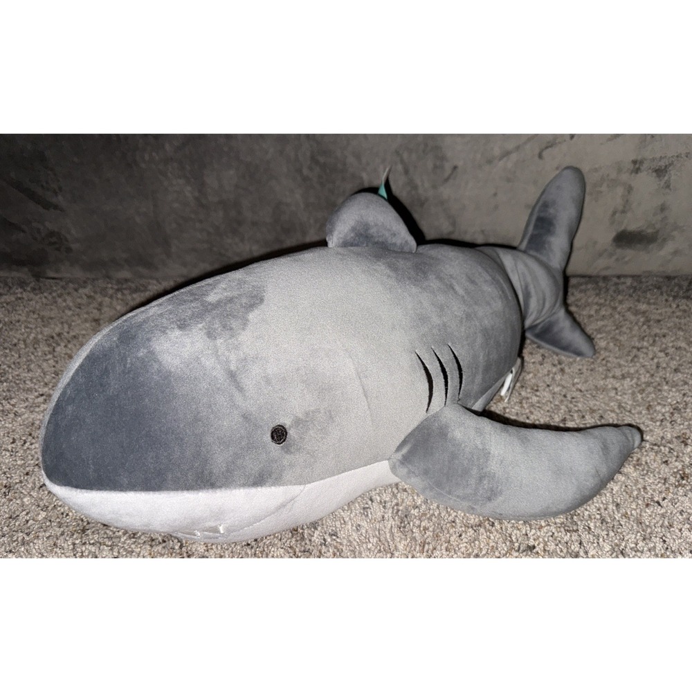 Pillowfort Shark Weighted Plush Throw Pillow Toy 3lbs New